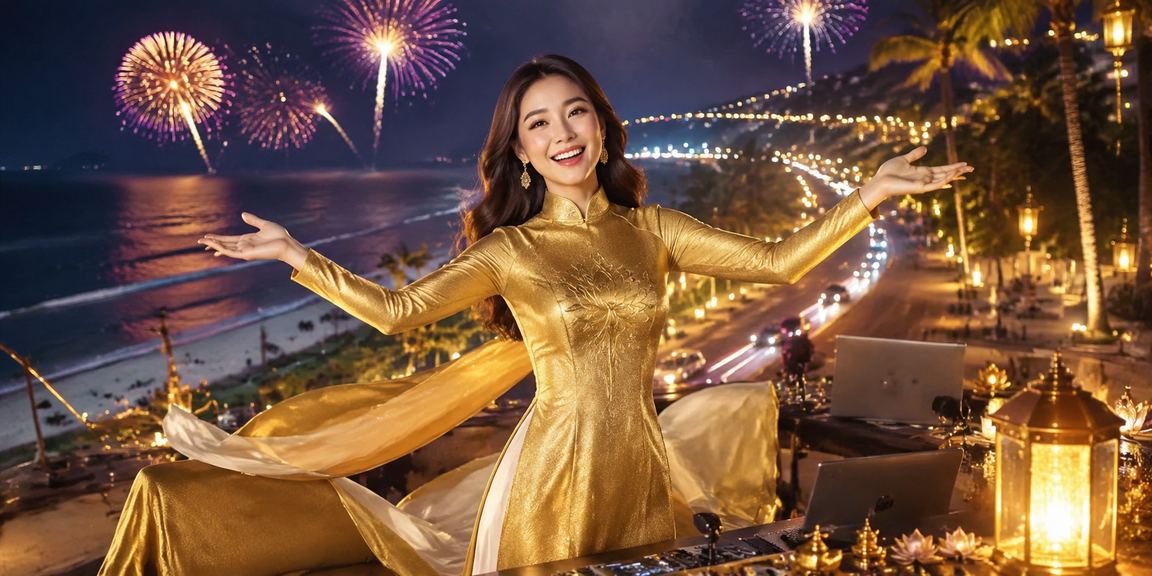 Người chơi cá cược trên nền tảng tại Mũi Né với trang phục truyền thống